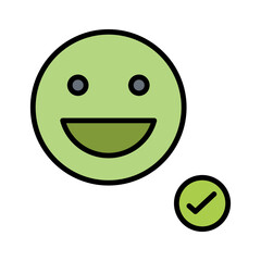 Happy mood icon