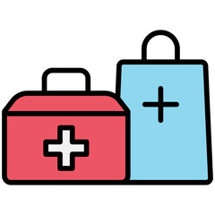 Obraz premium First aid kit icon