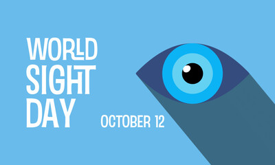 Celebrate World Sight Day - Promoting Global Eye Health and Vision Wellness through Awareness and Action. Clarity and Vision for a Brighter World Vector Illustration Template.