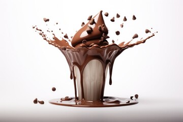 chocolate shake dripping chocholate