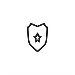 sheild vector icon line template