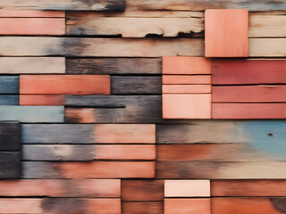 Multi Color Weathered wood background with light wood texture and an abstract floor background.