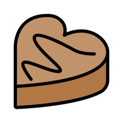 Valentine chocolate icon