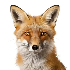 Fototapeta premium fox looking isolated on white