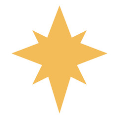 Sparkle star flat illustration