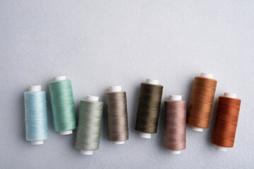 Set of color sewing threads