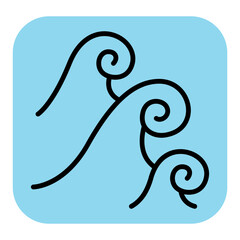 Fototapeta premium Wave icon