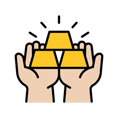 Gold bar icon