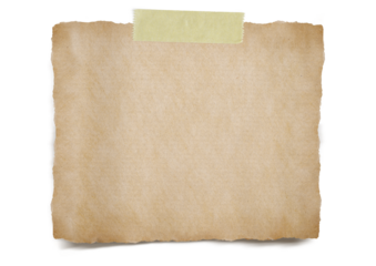 Note papers with adhesive tape or squared and lined note, notebook paper strips, pieces stuck with sticky tape on transparency background