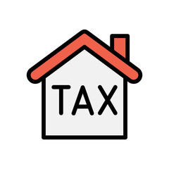 Land and building tax icon