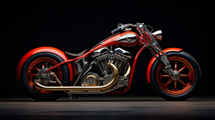 Obraz na płótnie Canvas Custom Bobber Motorbike