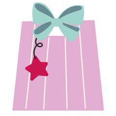 Gift box flat illustration
