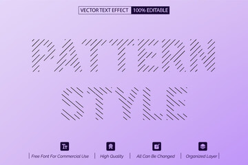 pattern style modern editable text effect