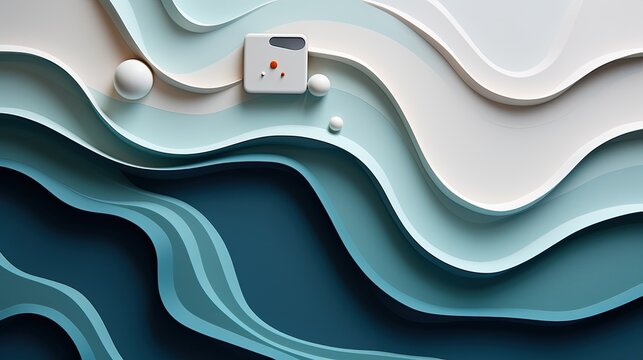 A wavy design inspired by sound frequency waves of a calming lullaby flat lay.
