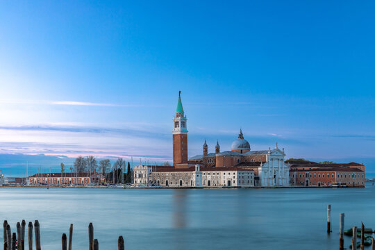San Giorgio Maggiore in Venedig am Morgen