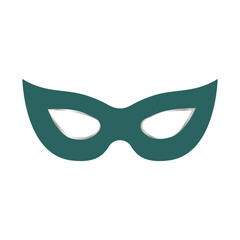 Masquerade mask flat illustration