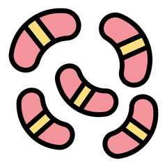 Virus, bacteria icon