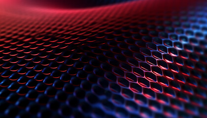 blue red glass zoom background