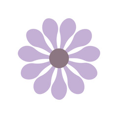 Vector flowers Cute flower elements, pastel colors.