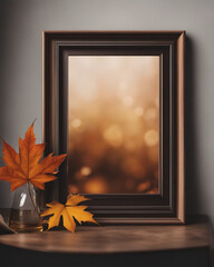 autumn frame mockup