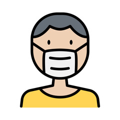 Obraz premium Face mask icon