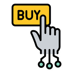 Shopping online icon