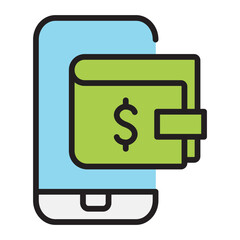 Fototapeta premium E-wallets icon