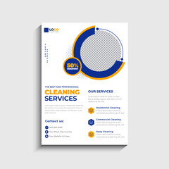 Cleaning Service Flyer Template Design