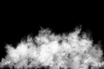 Mist Smoke effect isolated on black background