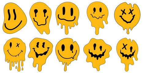 Dripping Smiley Face