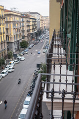 Obraz premium view of the Italian city from the balcony