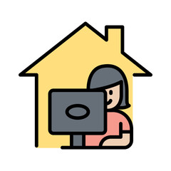 Work from home icon