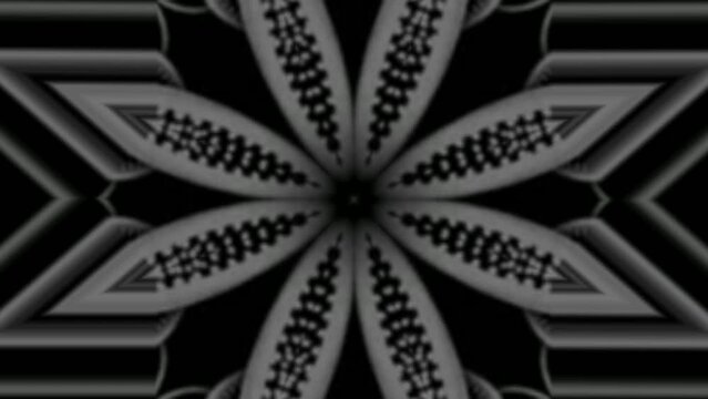 white black Mandala Ornament Background trendy
