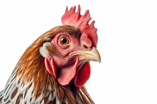 Chicken photo realistic illustration - Generative AI.