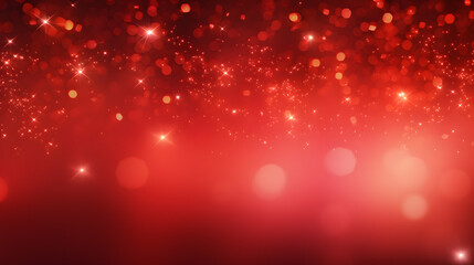 red christmas background with snowflakes - Powered by Adobe