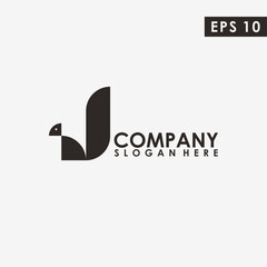 Abstract Squirrel Logo Design Vector Template. Modern Design. Vector Illustration