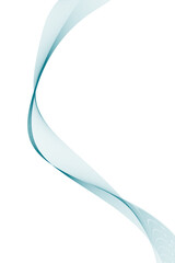 Vector illustration of blue waves. Wave with lines created using blend tool. Curved wavy line, smooth stripe.