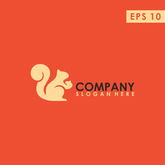Acorn Of Squirrel Logo Design Vector Template. Modern Design. Vector Illustration