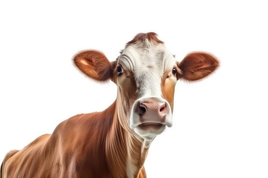 Cow photo realistic illustration - Generative AI.