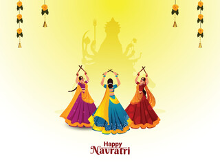 Creative vector illustration for dandiya night