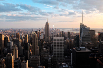 Obraz premium Empire State Building Sunset, Manhatten NYC