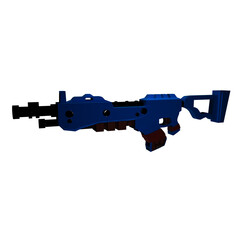 3d gamming gun render toy gun