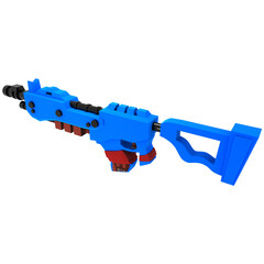 3d gamming gun render toy gun