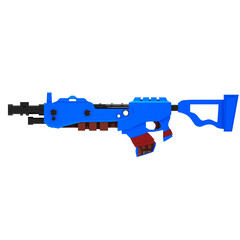 3d gamming gun render toy gun