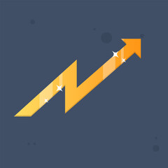 Currency Icon Isolated For Business Banking And E-Commerce  Investment Arrow Vector Design