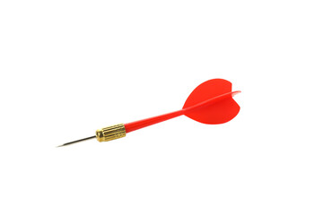 PNG, red dart for darts isolated on white background