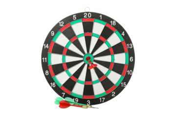 PNG, darts target and target in business concept isolated on white background