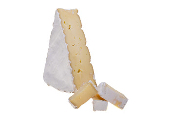 brie cheese isolated