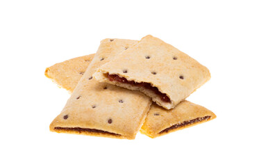 cookies with jam isolated