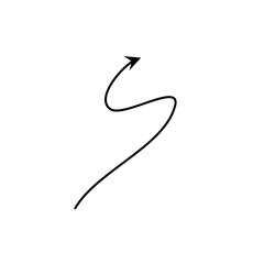 Hand drawn arrow vector icon set. arrow design sketch for business and education plan